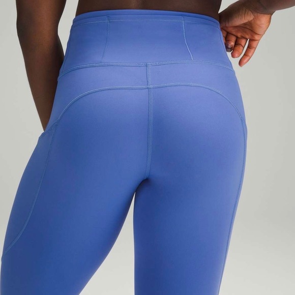 Lululemon F&F High-Rise Running Tights 25" Inseam, Wild Indigo - Picture 6 of 7